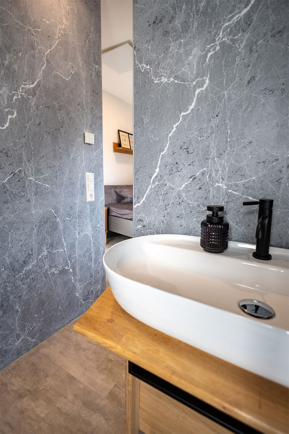 Badezimmer im Einzelzimmer